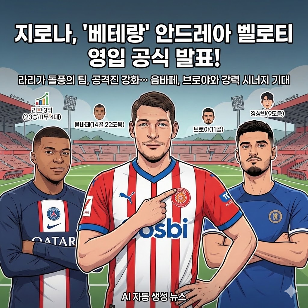 지로나, `베테랑 골잡이` 벨로티 전격 영입!